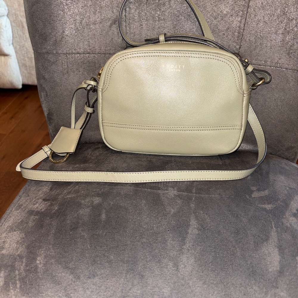 RADLEY LONDON Olive Green Leather Crossbody Bag